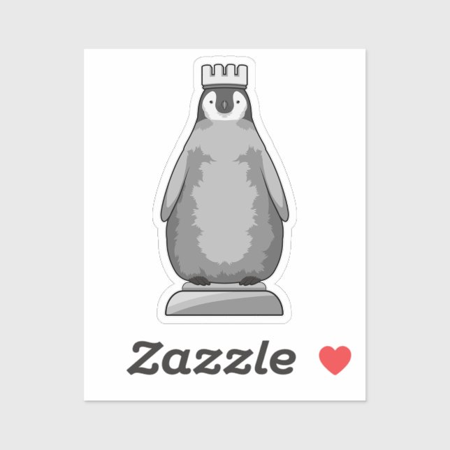 Penguin as Chess piece King (Sheet)