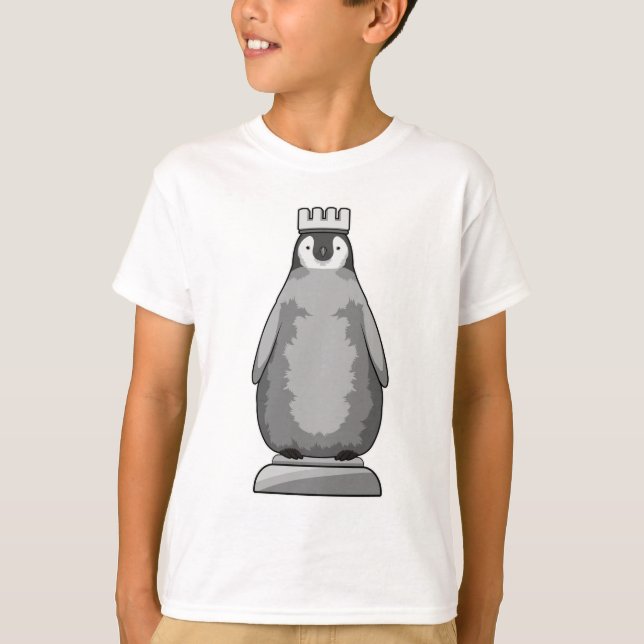 Penguin as Chess piece King T-Shirt (Front)