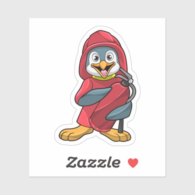 Penguin as Firefighter with Extinguisher (Sheet)