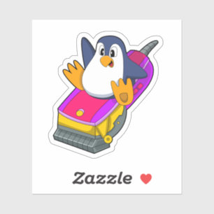 Penguin as Hairdresser with Razor
