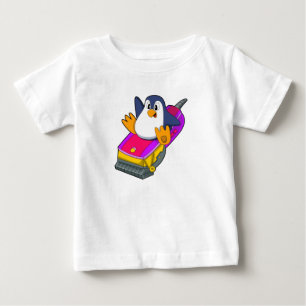 Penguin as Hairdresser with Razor Baby T-Shirt
