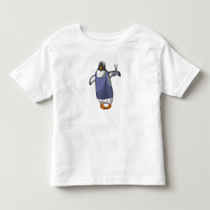 Penguin as Hairdresser with Scissors Toddler T-Shirt