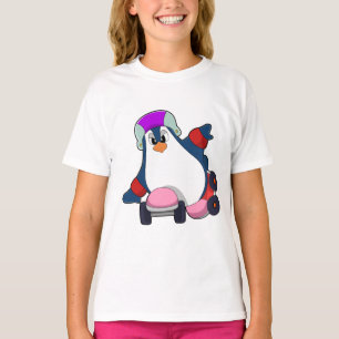 Penguin as Inline Skater with Inline Skates T-Shirt