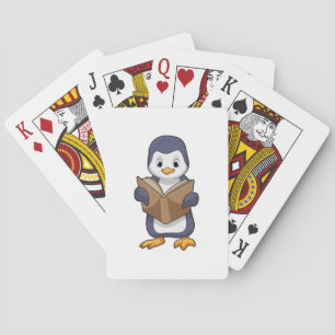 Penguin as Nerd with Book Playing Cards