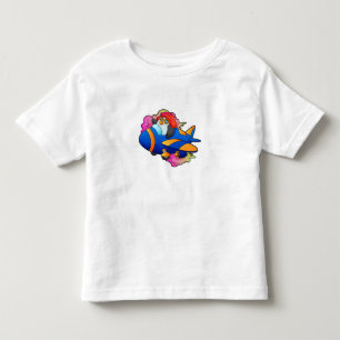 Penguin as Pilot with Plane Toddler T-Shirt