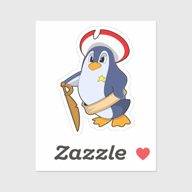 Penguin as Pirate with Hat (Sheet)
