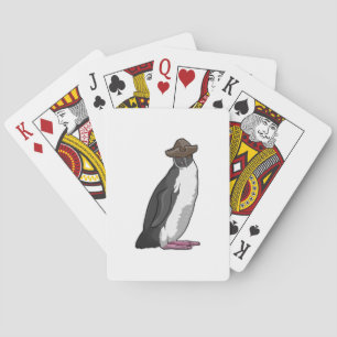 Penguin as Pirate with Hat Playing Cards
