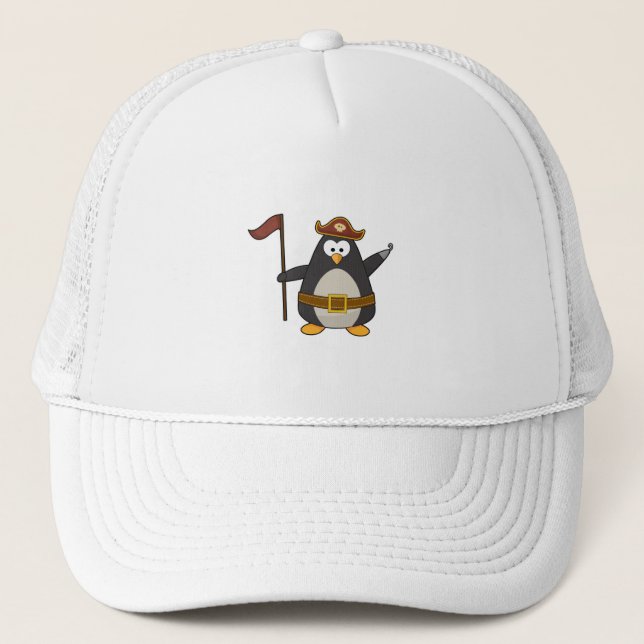 Penguin as Pirate with Pirate belt & Hat (Front)