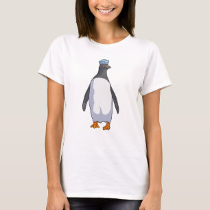 Penguin as Sailor with Hat T-Shirt