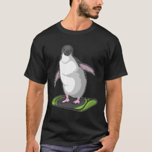 Penguin as Snowboarder with Snowboard T-Shirt