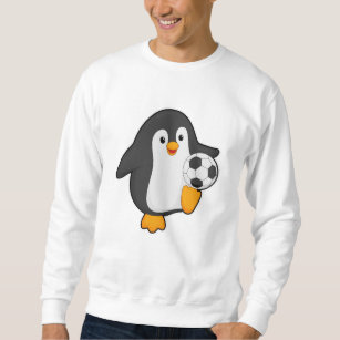 Penguin as Soccer player with Soccer ball Sweatshirt