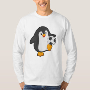 Penguin as Soccer player with Soccer ball T-Shirt