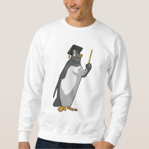 Penguin as Teacher with Pointer Sweatshirt