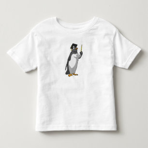 Penguin as Teacher with Pointer Toddler T-Shirt