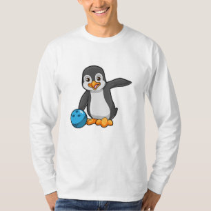 Penguin at Bowling with Bowling ball T-Shirt