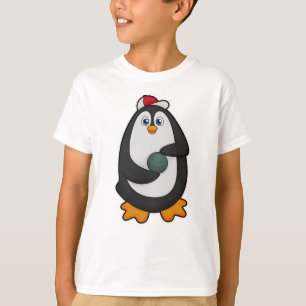 Penguin at Bowling with Bowling ball T-Shirt