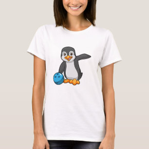Penguin at Bowling with Bowling ball T-Shirt