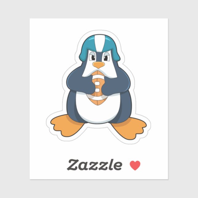 Penguin at Football Sports (Sheet)