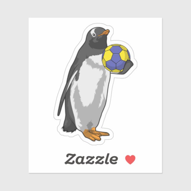 Penguin at Handball Sports (Sheet)
