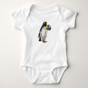 Penguin at Handball Sports Baby Bodysuit