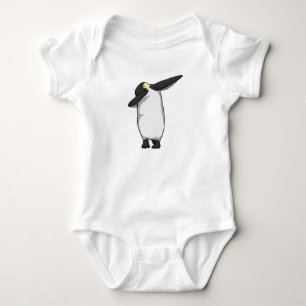 Penguin at Hip Hop Dance Dab Baby Bodysuit