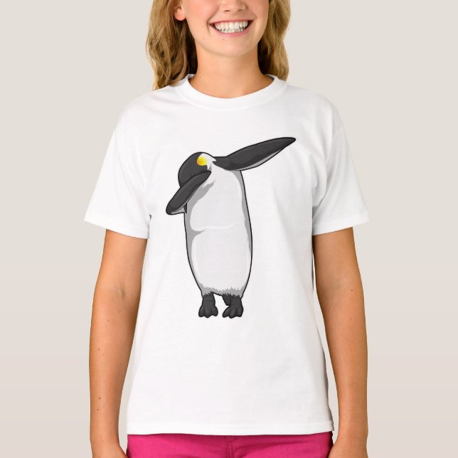 Penguin at Hip Hop Dance Dab T-Shirt (Front)