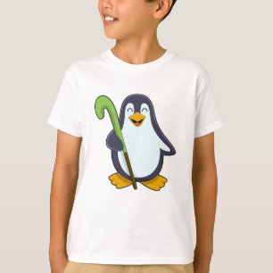 Penguin at Hockey with Hockey bat T-Shirt