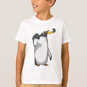 Penguin at Hockey with Hockey stick T-Shirt
