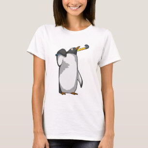 Penguin at Hockey with Hockey stick T-Shirt