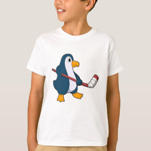 Penguin at Ice hockey with Ice hockey stick T-Shirt