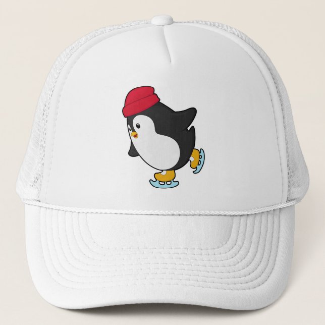 Penguin at Ice skating with Hat (Front)