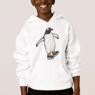 Penguin at Ice skating with Ice skates