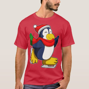 Penguin at Ice skating with Ice skates 5 T-Shirt
