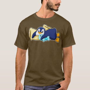 Penguin at Sleeping with Pillow T-Shirt