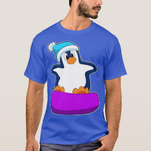 Penguin at Snowboarding with Snowboard T-Shirt