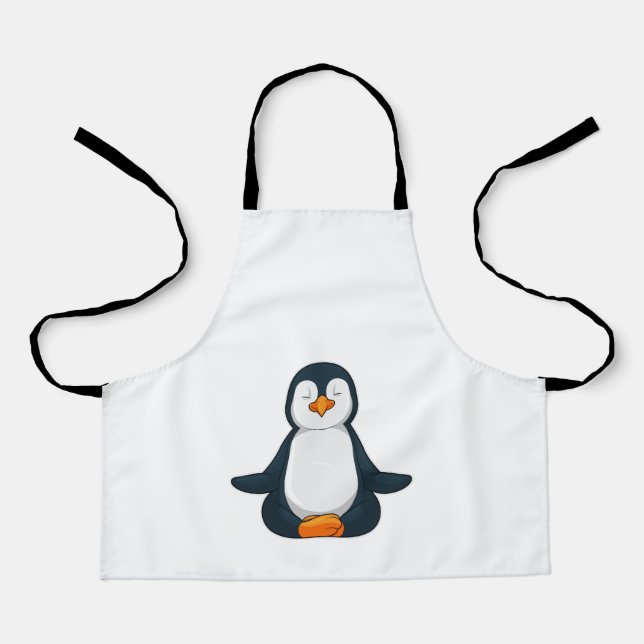 Penguin at Yoga Fitness in Sitting Apron (Front)