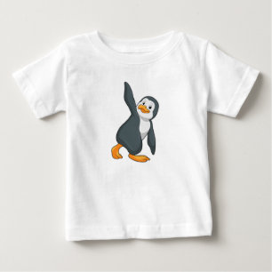 Penguin at Yoga Stretching exercise Baby T-Shirt