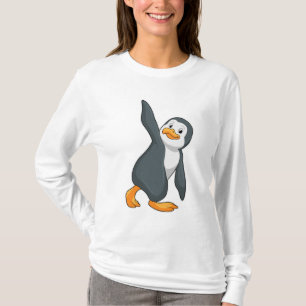 Penguin at Yoga Stretching exercise T-Shirt