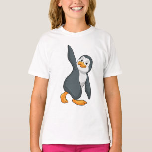 Penguin at Yoga Stretching exercise T-Shirt