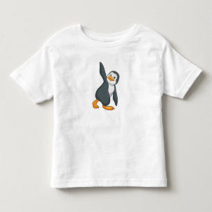 Penguin at Yoga Stretching exercise Toddler T-Shirt