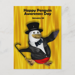 Penguin Awareness Day PostCard ~ January 20