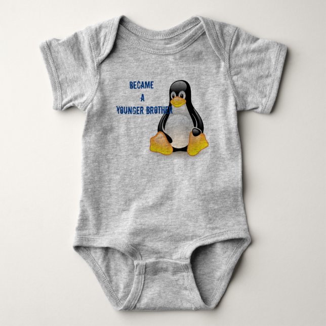 Penguin  baby bodysuit (Front)