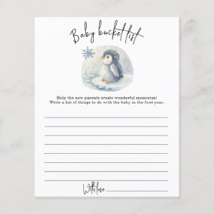 Penguin - Baby bucket list