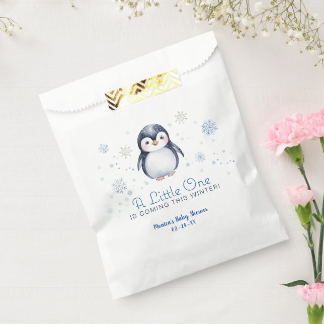 Penguin Baby Shower Favour Bag – Winter (Sealed)