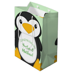 Penguin Baby Shower Medium Gift Bag