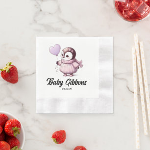 Penguin Baby Shower Napkin