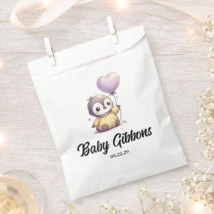 Penguin Baby Shower Napkins Favour Bags