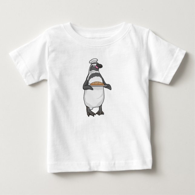 Penguin Baker Bread Baby T-Shirt (Front)