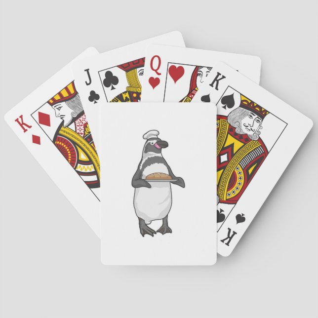 Penguin Baker Bread Playing Cards (Back)
