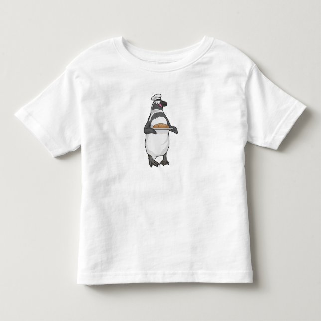 Penguin Baker Bread Toddler T-Shirt (Front)